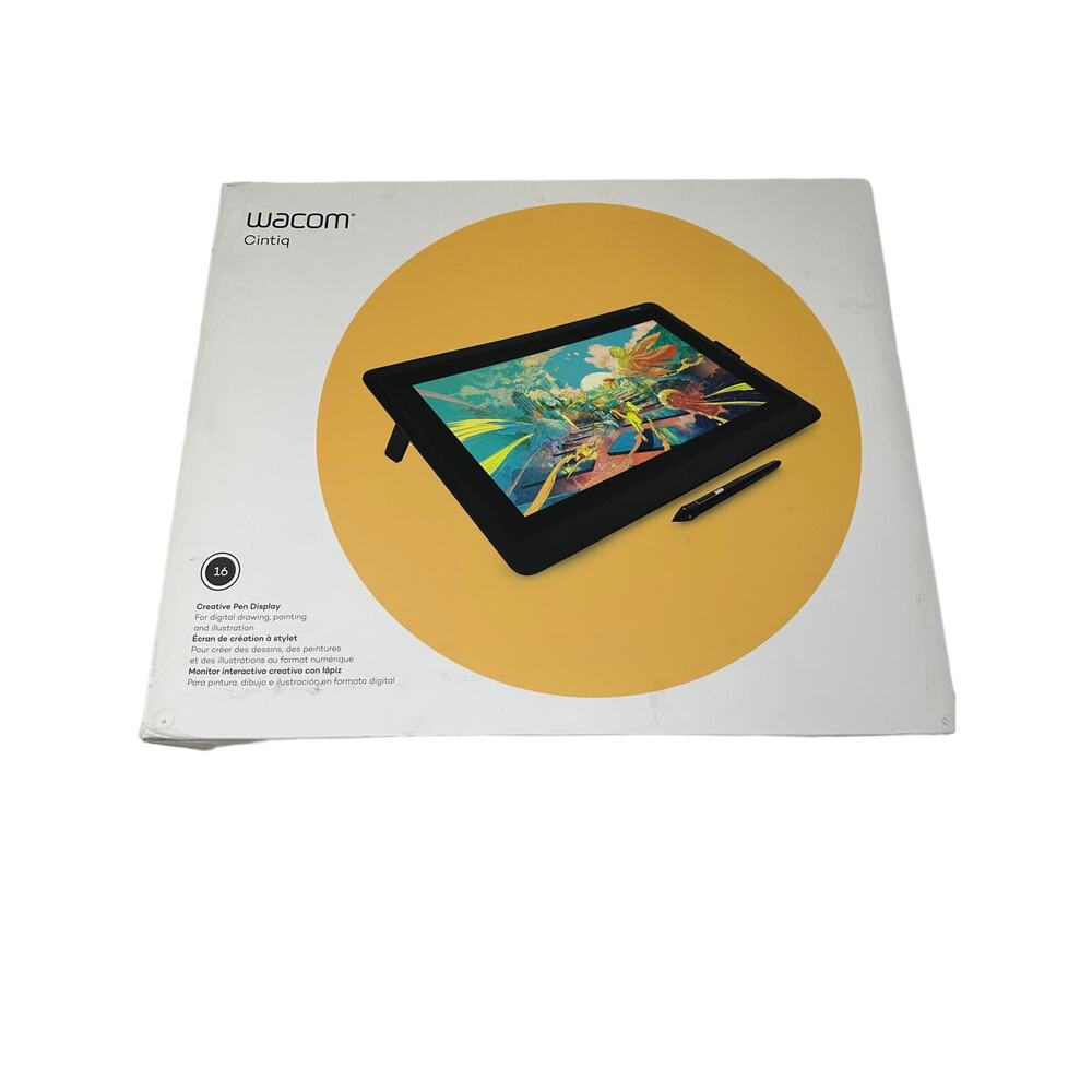 Wacom Cintiq 16 Creative Pen Display Drawing Tablet Black